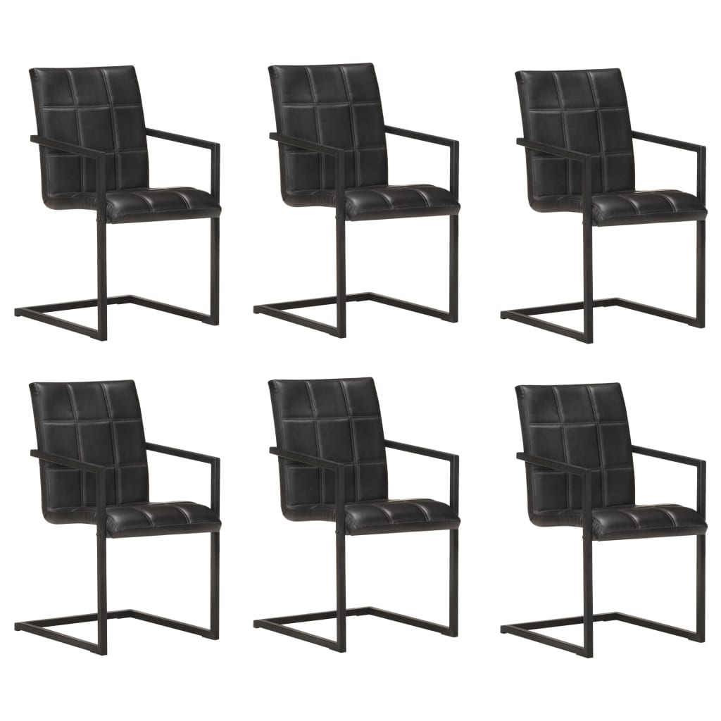 Eetkamerstoelen Echt Leer Bruin