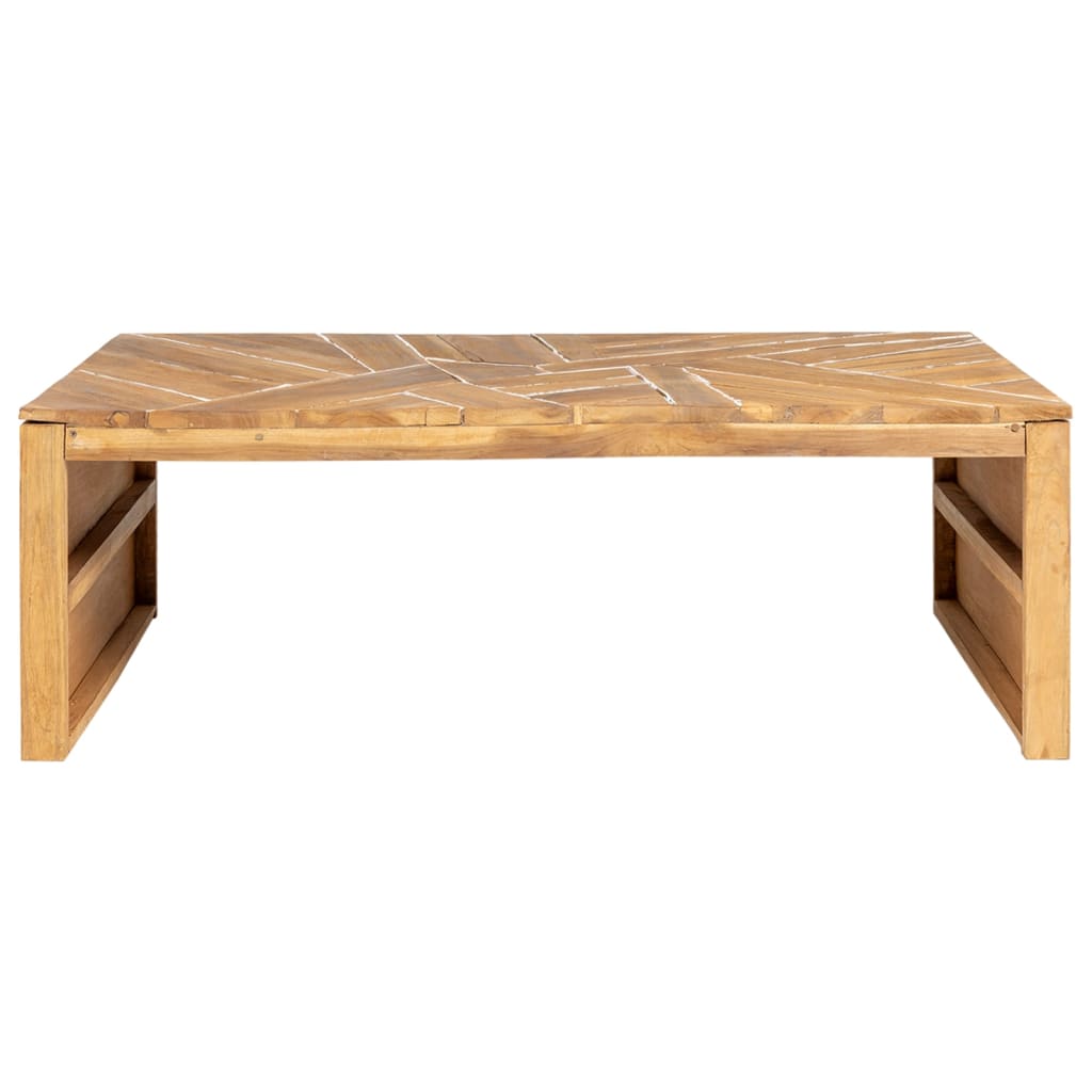 Salontafel Erosion 110X35X38 Cm Massief Teakhout