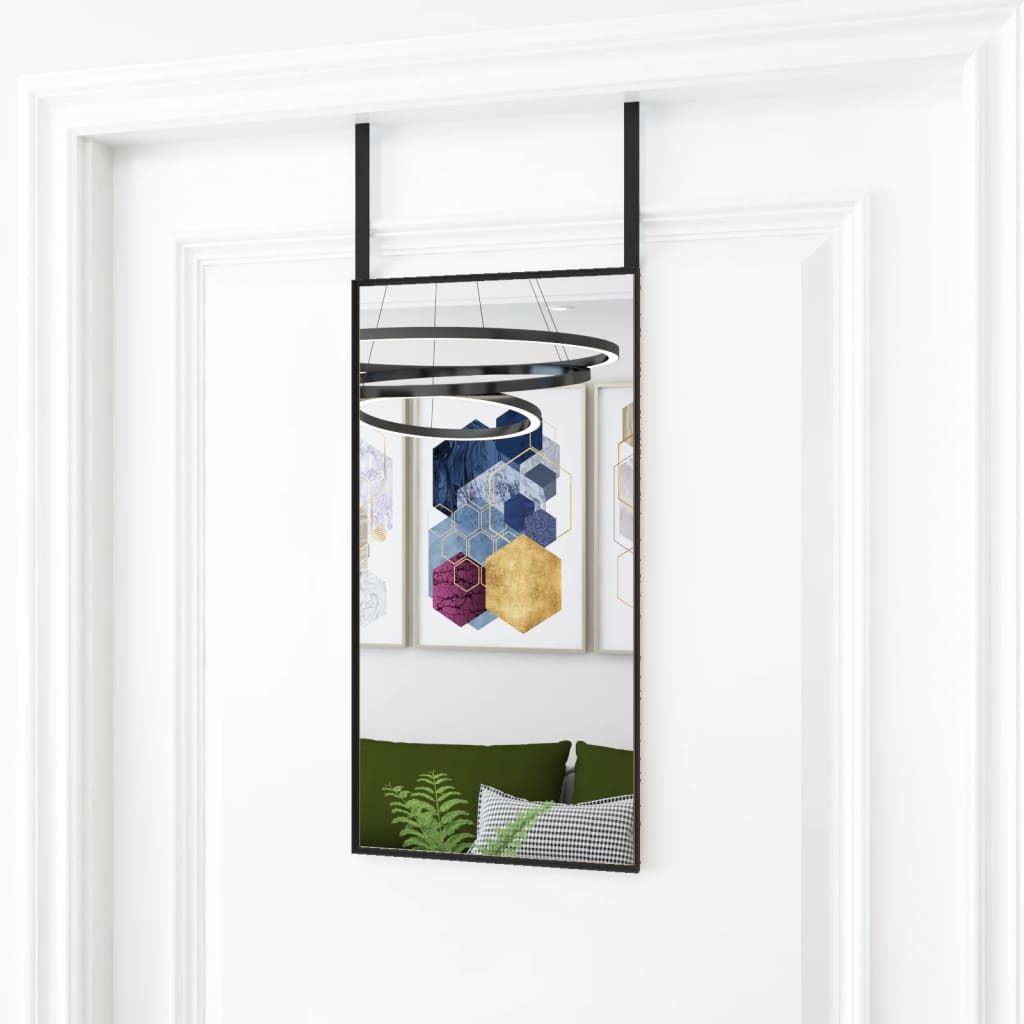 Deurspiegel Glas En Aluminium Kleurig