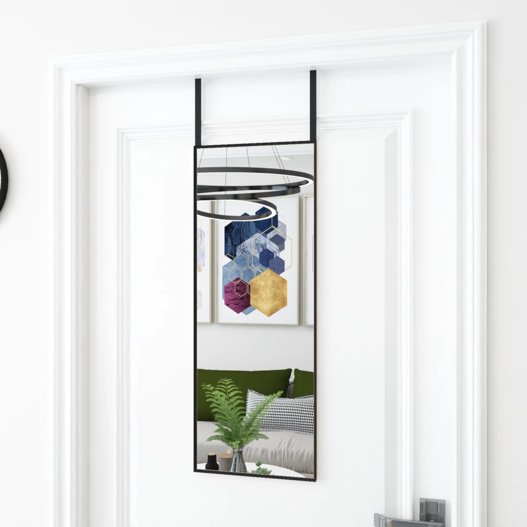 Deurspiegel Glas En Aluminium Kleurig