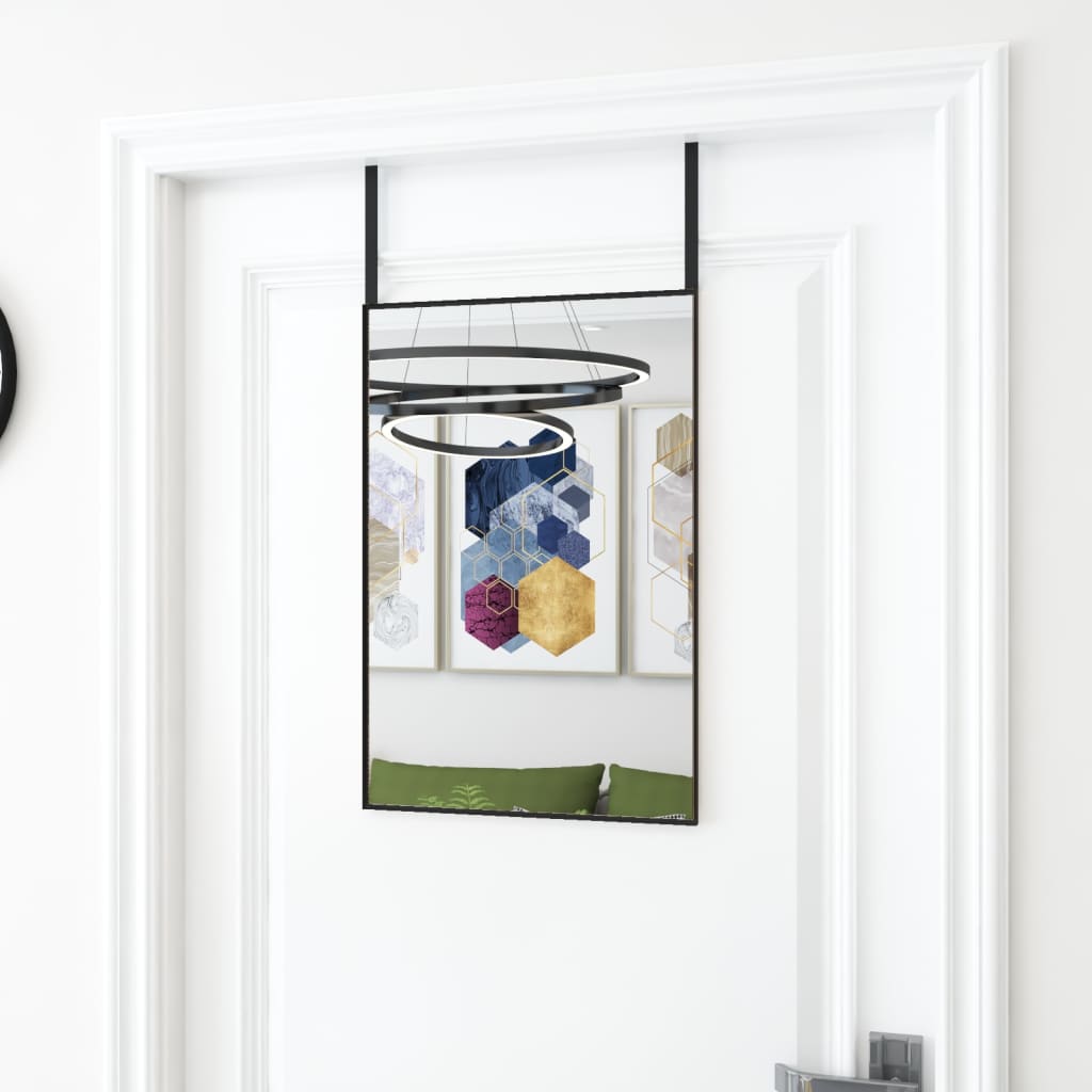 Deurspiegel Glas En Aluminium Kleurig