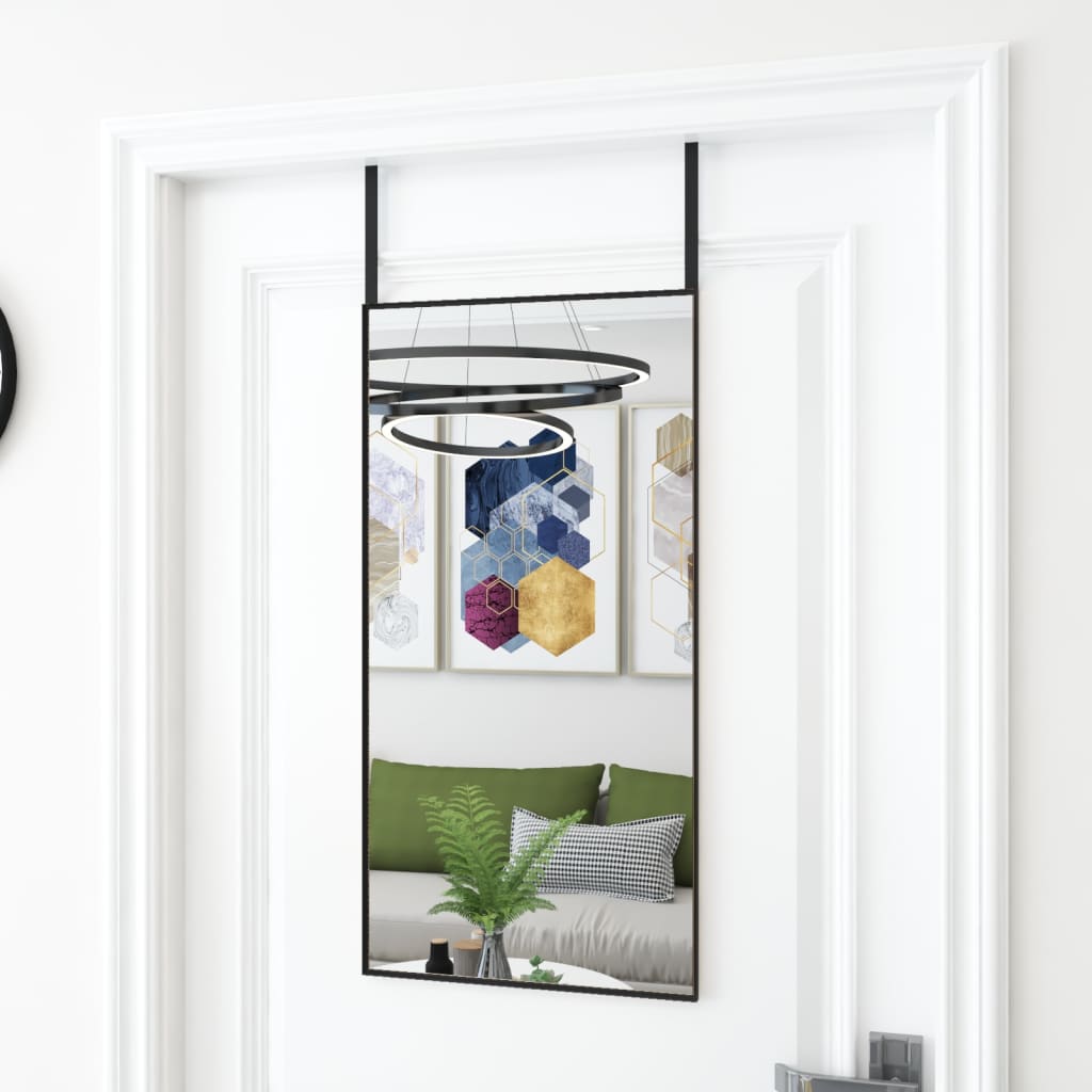 Deurspiegel Glas En Aluminium Kleurig