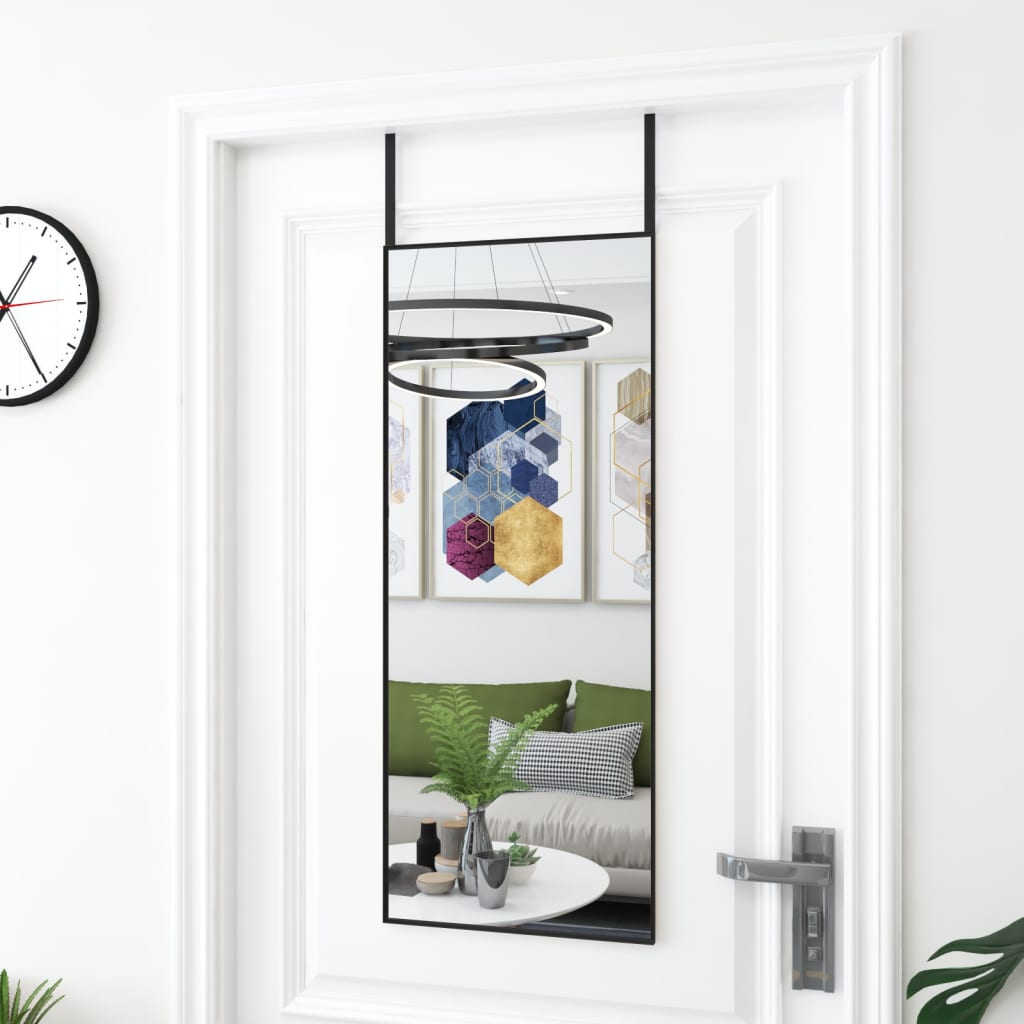 Deurspiegel Glas En Aluminium Kleurig