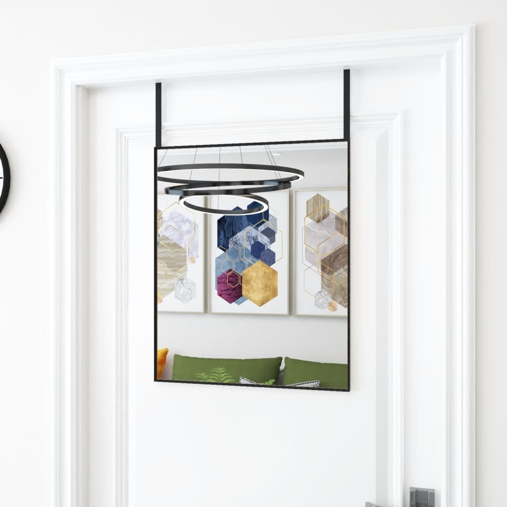 Deurspiegel Glas En Aluminium Kleurig