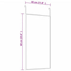 Deurspiegel Glas En Aluminium Kleurig