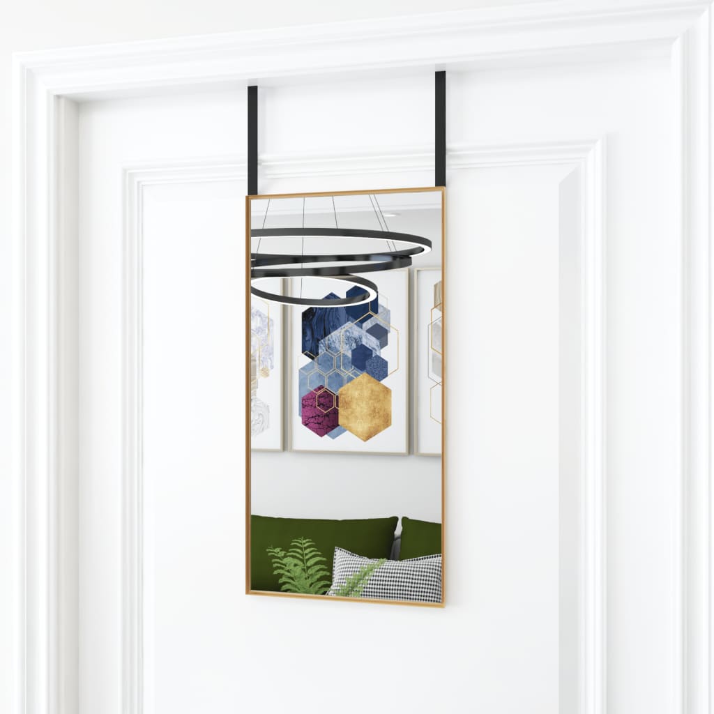 Deurspiegel Glas En Aluminium Kleurig