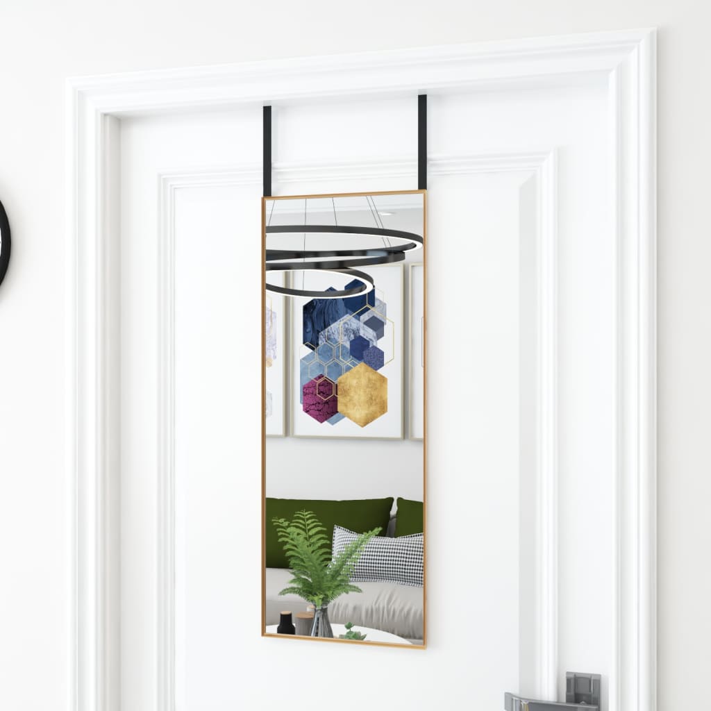 Deurspiegel Glas En Aluminium Kleurig