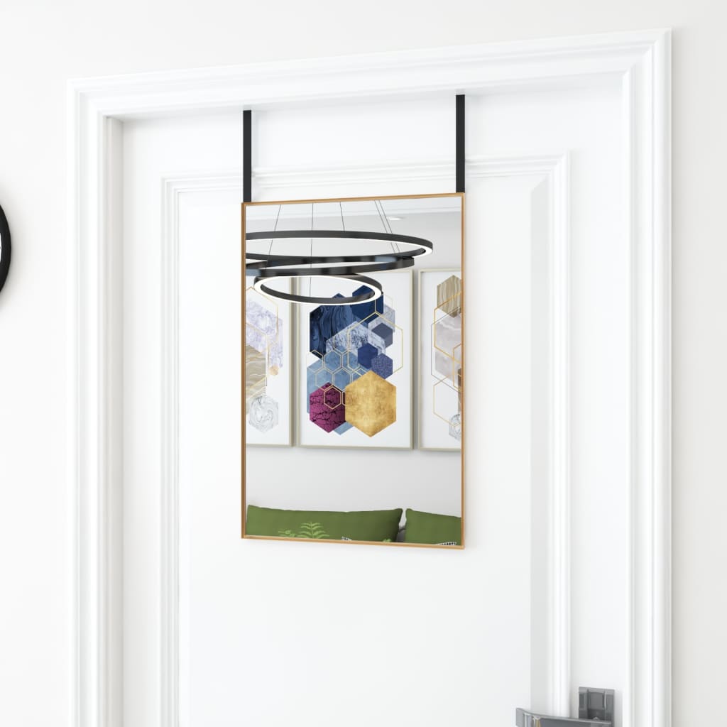Deurspiegel Glas En Aluminium Kleurig