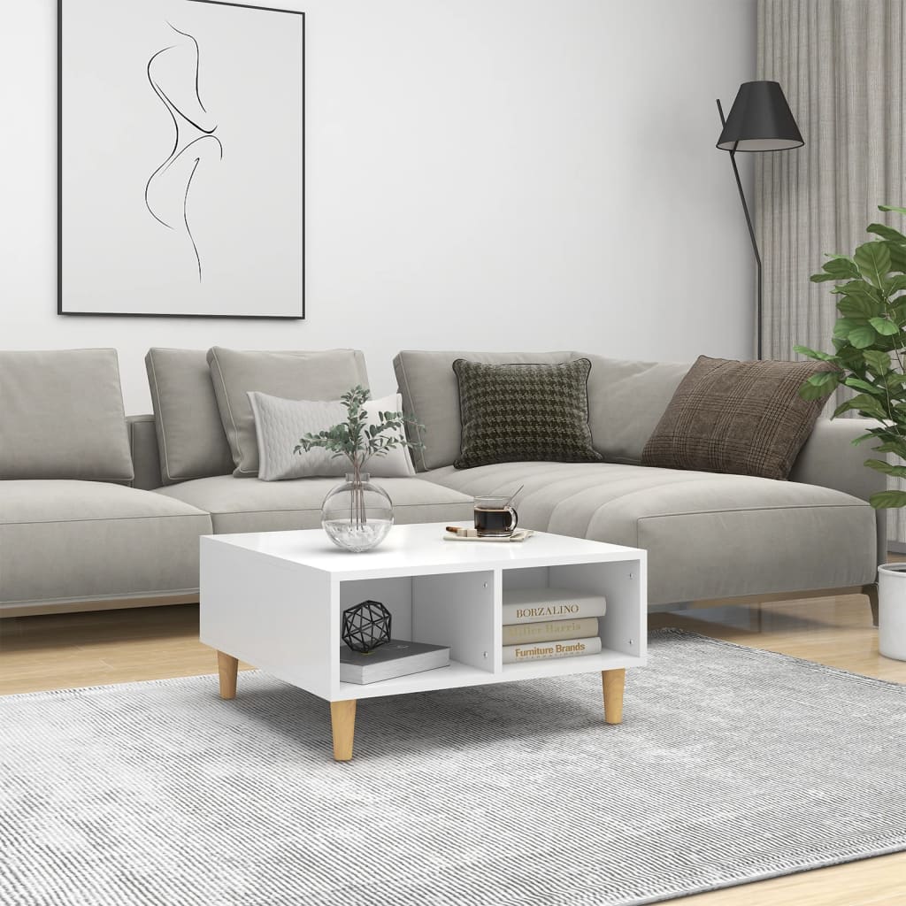 Salontafel 60X60X30 Cm Bewerkt Hout Kleurig