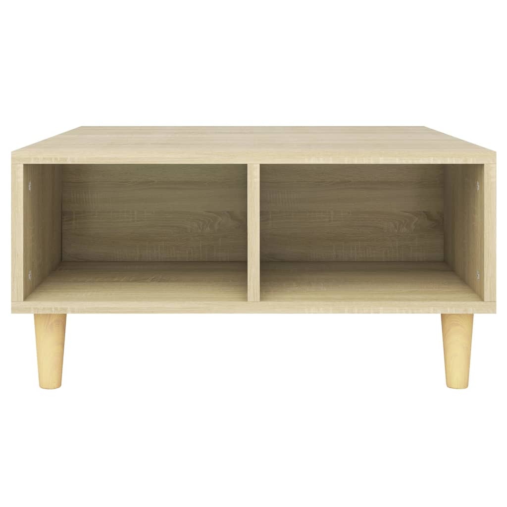 Salontafel 60X60X30 Cm Bewerkt Hout Kleurig