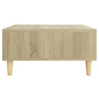Salontafel 60X60X30 Cm Bewerkt Hout Kleurig
