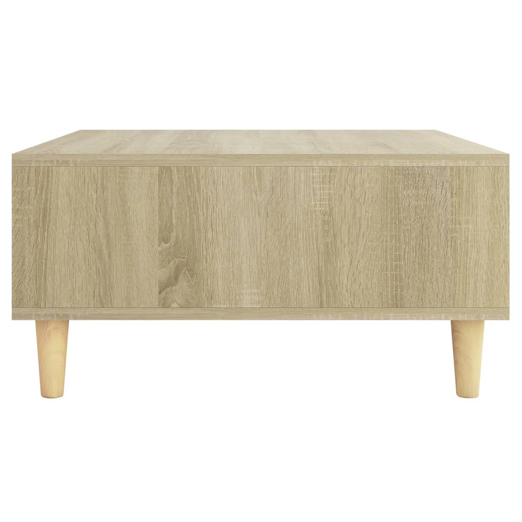 Salontafel 60X60X30 Cm Bewerkt Hout Kleurig
