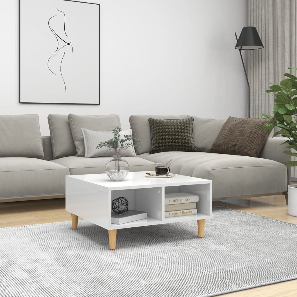 Salontafel 60X60X30 Cm Bewerkt Hout Kleurig