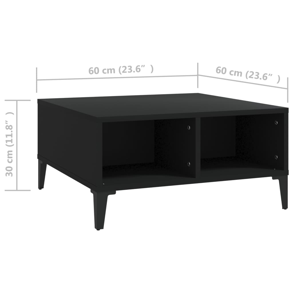 Salontafel 60X60X30 Cm Bewerkt Hout