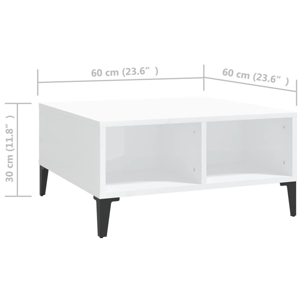 Salontafel 60X60X30 Cm Bewerkt Hout