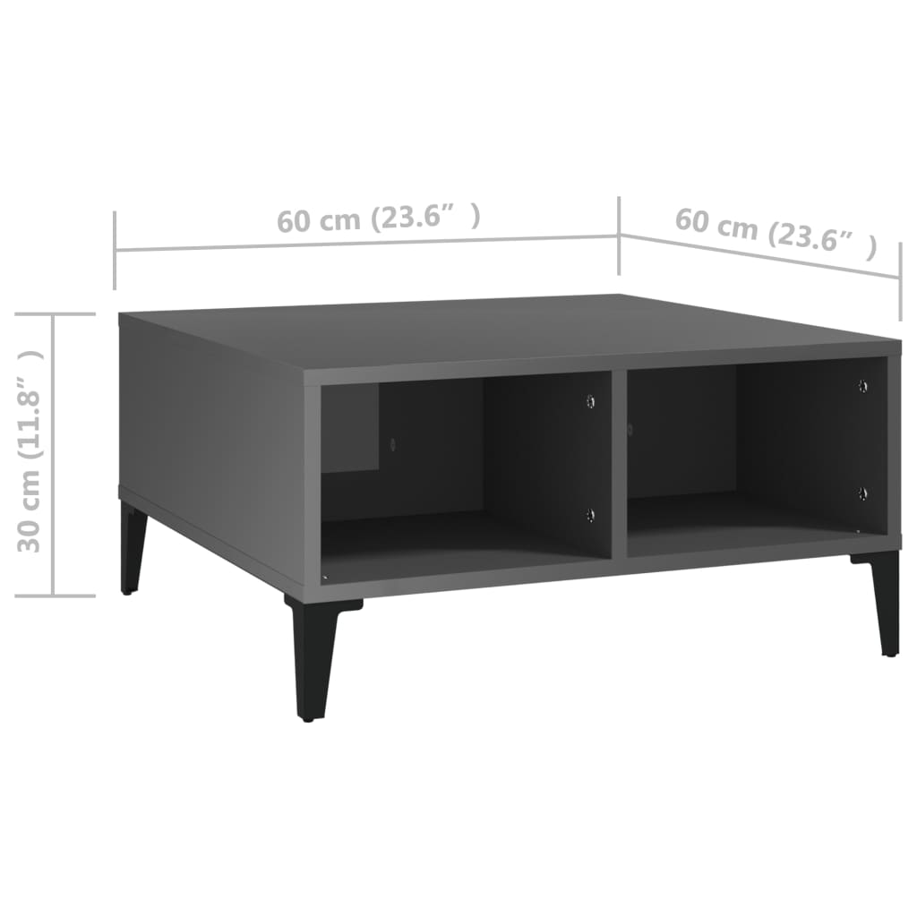 Salontafel 60X60X30 Cm Bewerkt Hout
