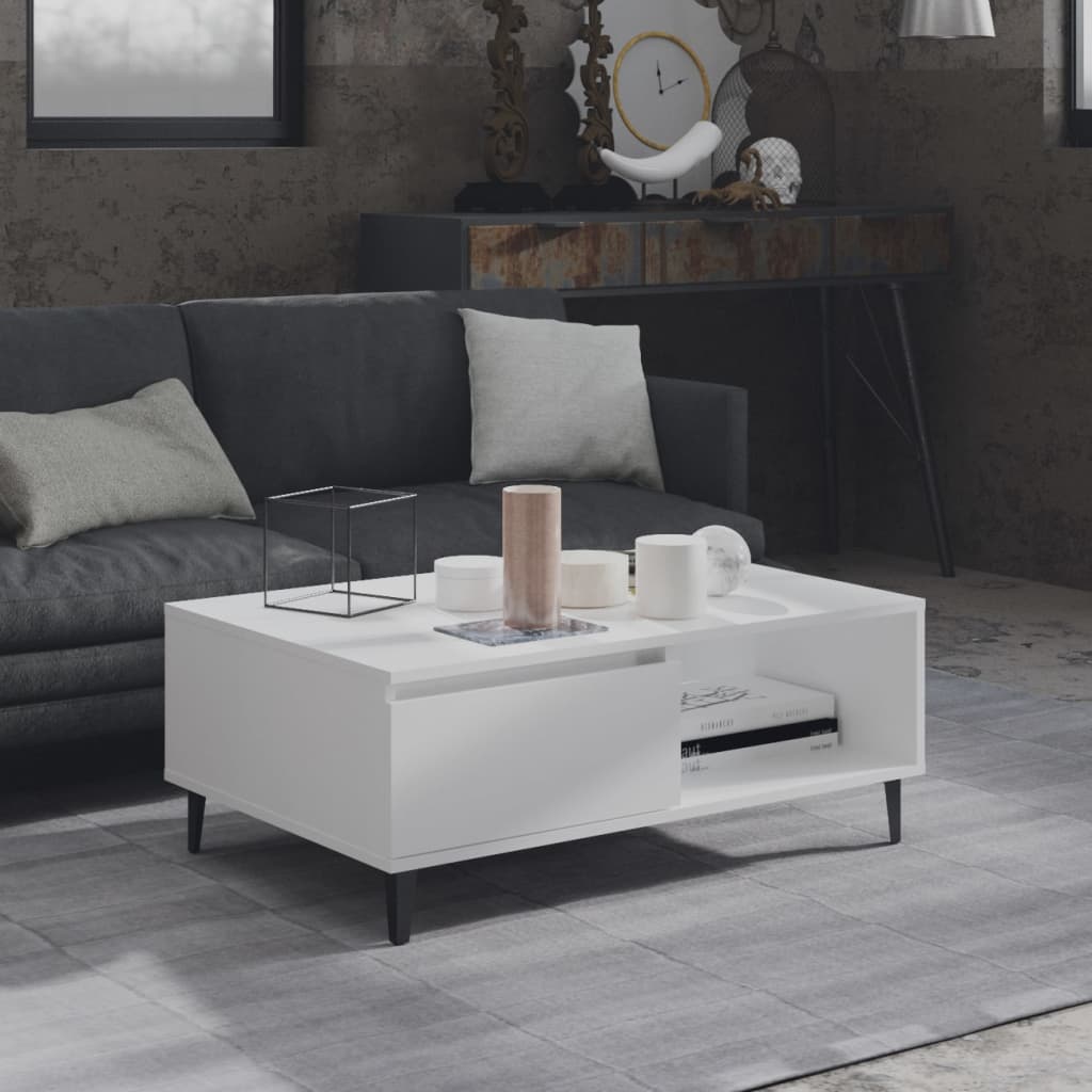 Salontafel 90X60X35 Cm Bewerkt Hout