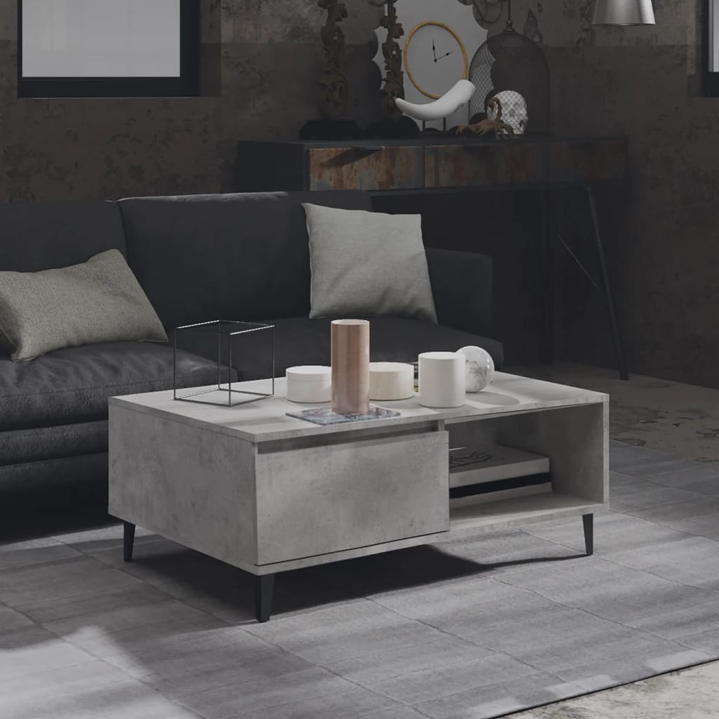 Salontafel 90X60X35 Cm Bewerkt Hout