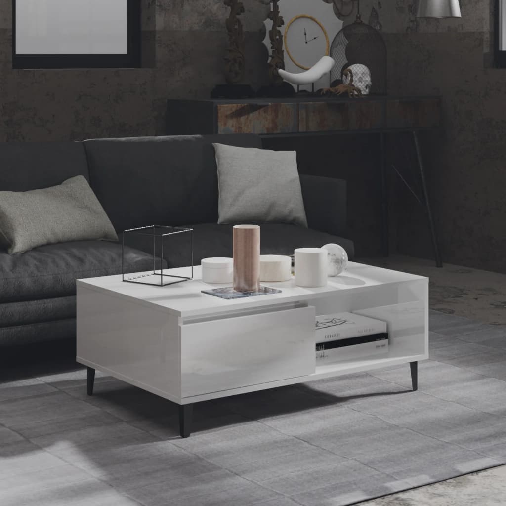 Salontafel 90X60X35 Cm Bewerkt Hout