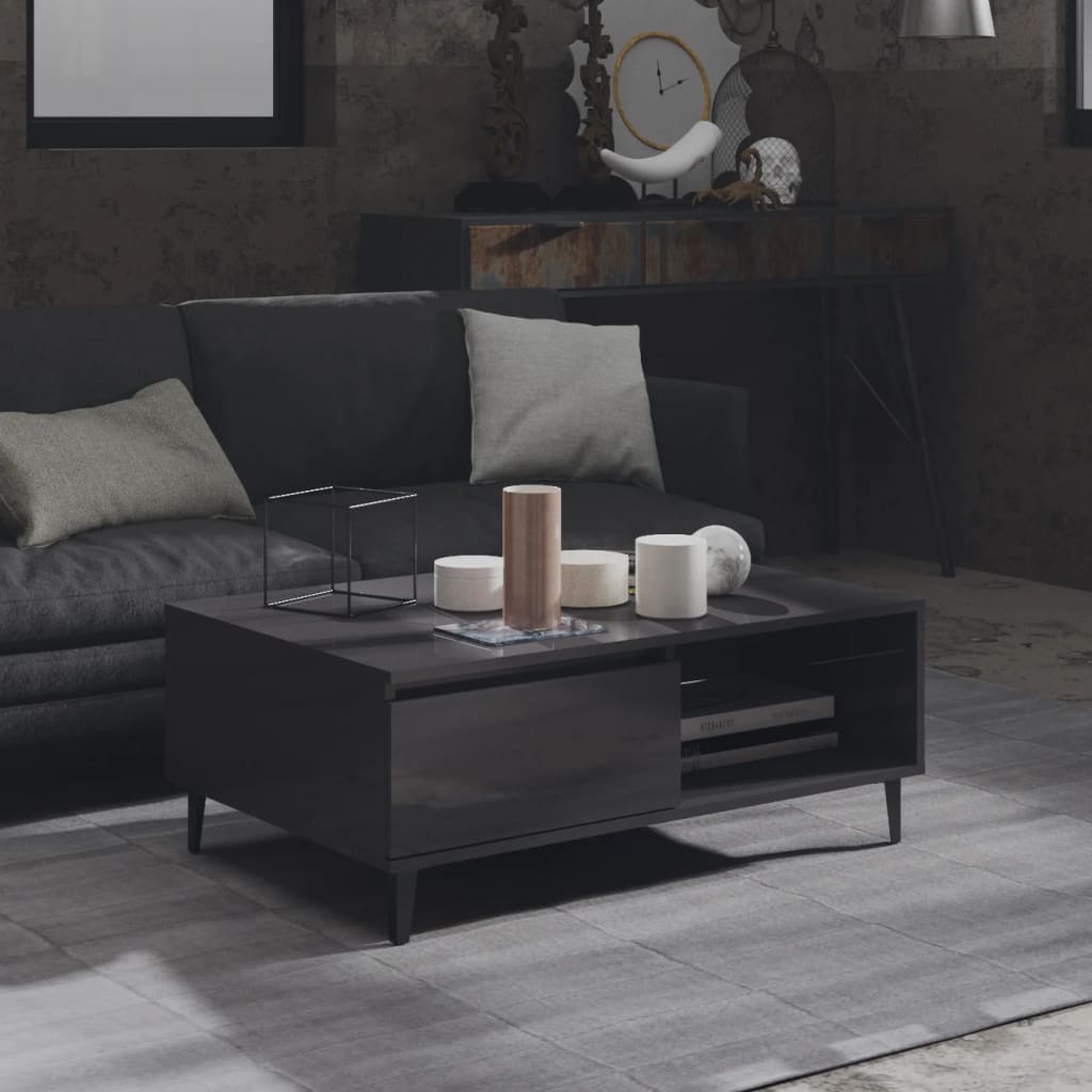 Salontafel 90X60X35 Cm Bewerkt Hout