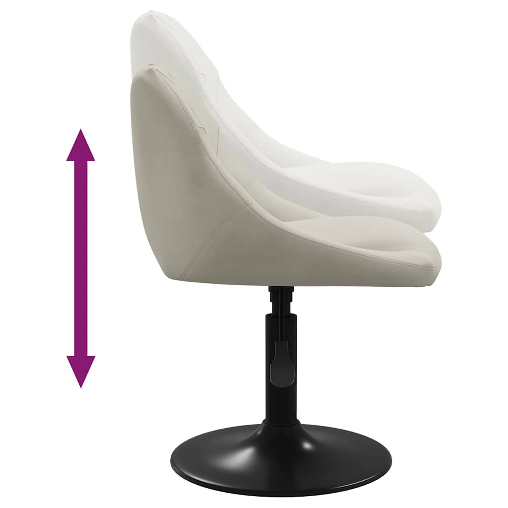 Eetkamerstoelen Draaibaar Fluweel Kleurig
