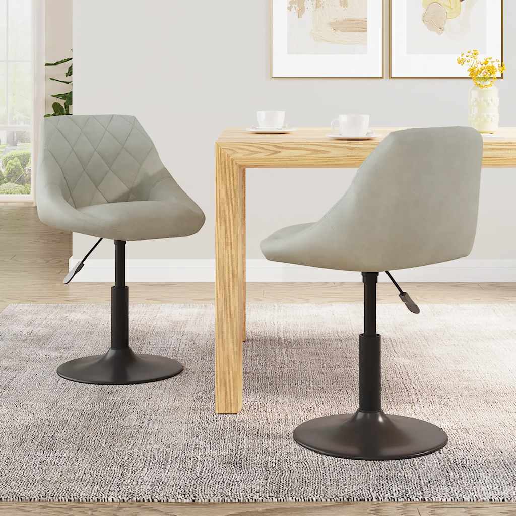 Eetkamerstoelen Draaibaar Fluweel