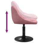 Eetkamerstoelen Draaibaar Fluweel