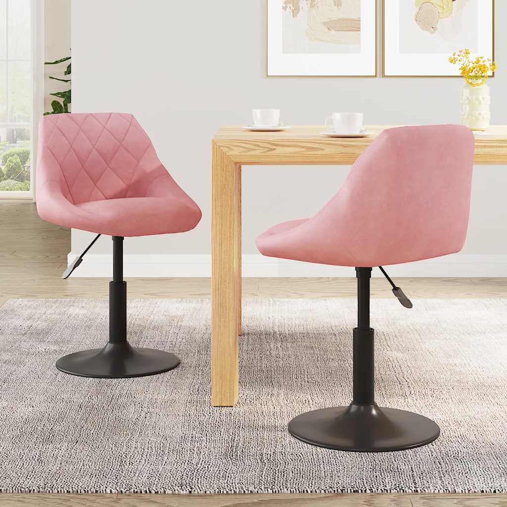 Eetkamerstoelen Draaibaar Fluweel