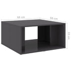Salontafels 33X33X33 Cm Bewerkt Hout