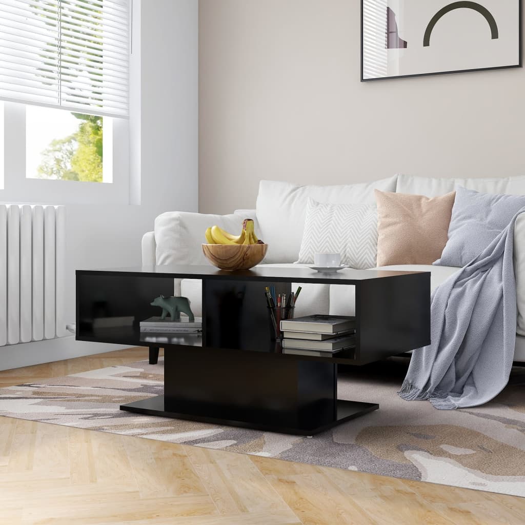 Salontafel 103,5X50X44,5 Cm Bewerkt Hout Kleurig