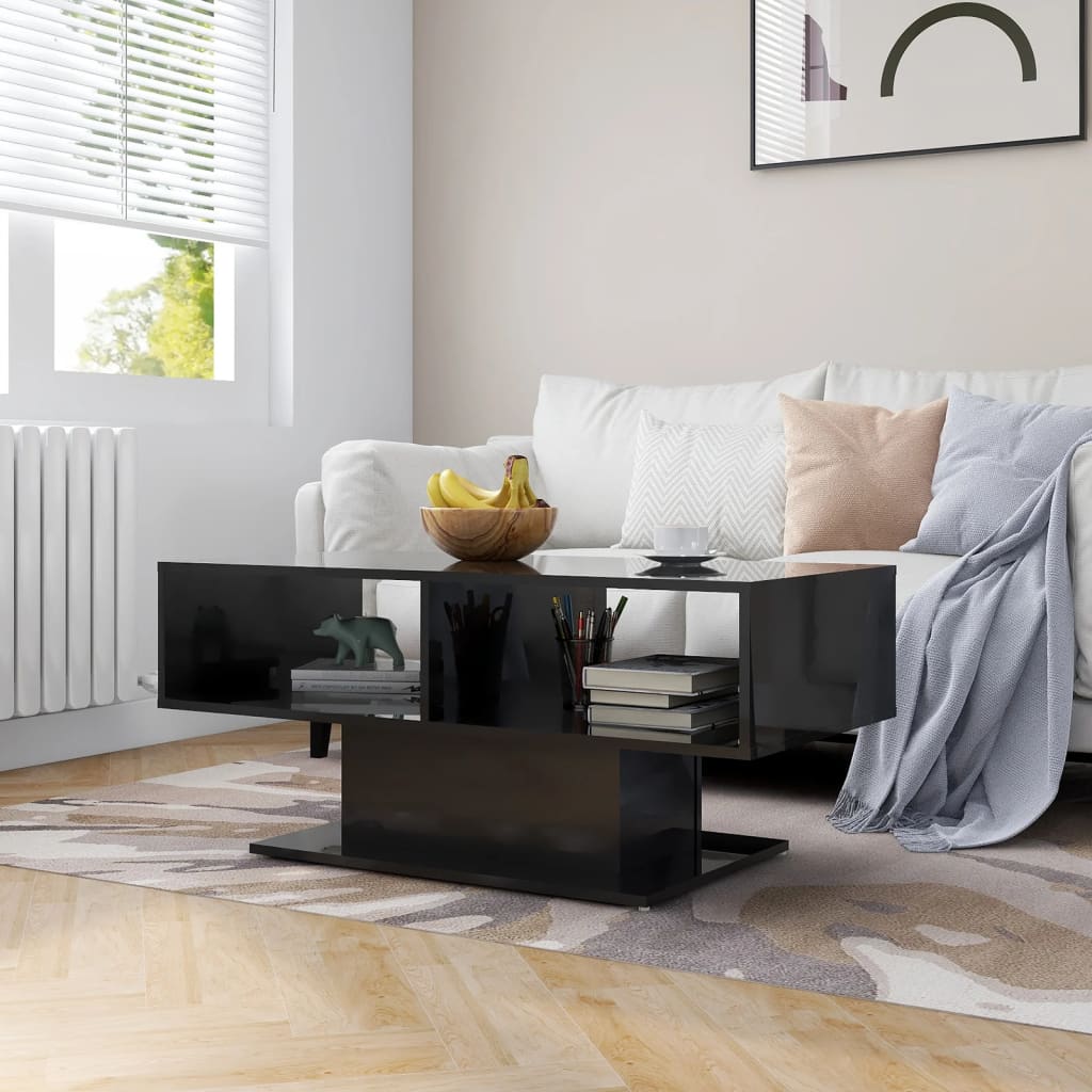 Salontafel 103,5X50X44,5 Cm Bewerkt Hout Kleurig