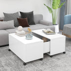 Salontafel 75X75X38 Cm Bewerkt Hout