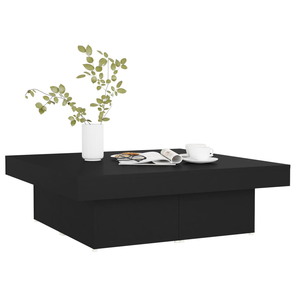 Salontafel 90X90X28 Cm Bewerkt Hout