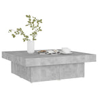 Salontafel 90X90X28 Cm Bewerkt Hout