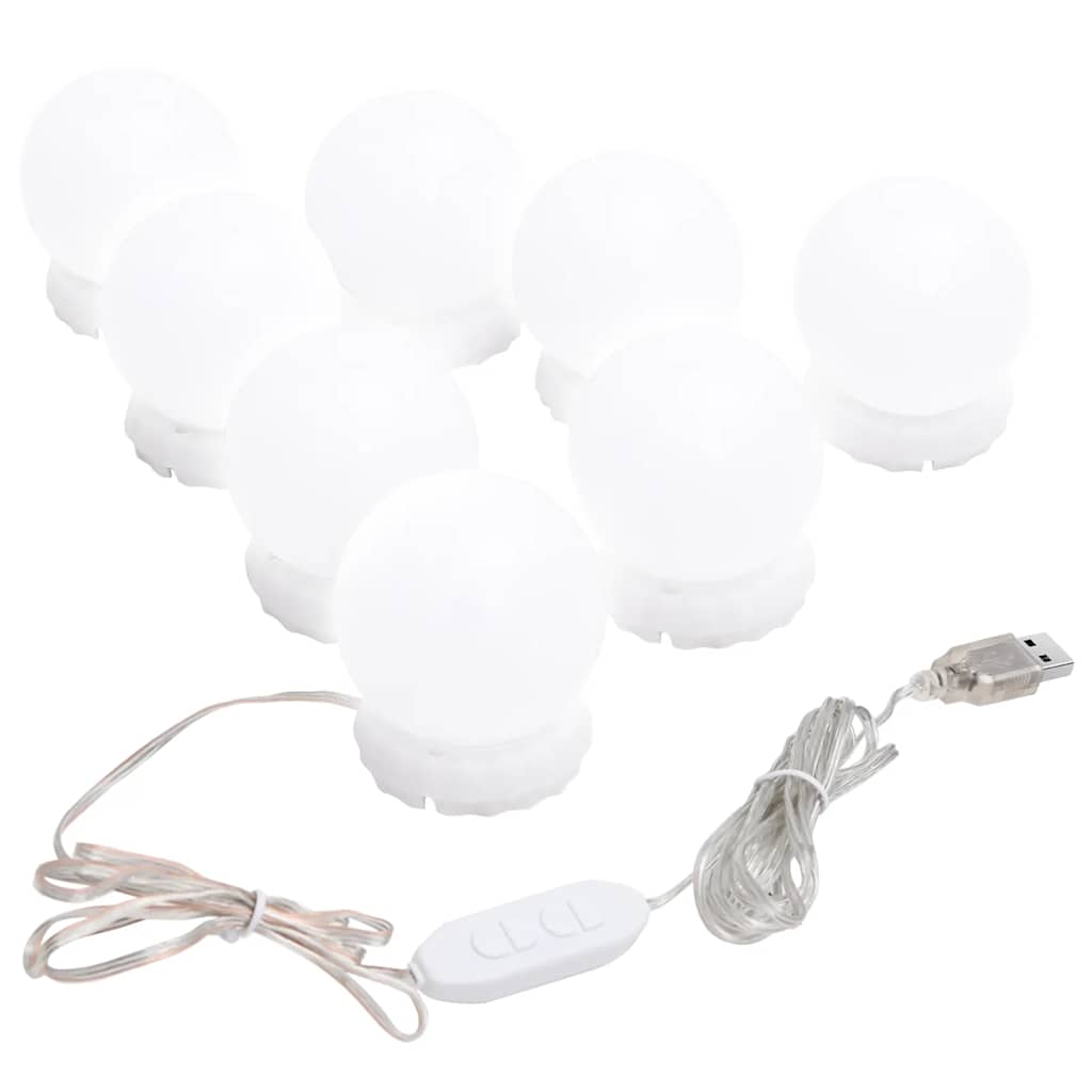 Wandspiegel Zonder Lijst Met Led-Lampen Rechthoekig Glas