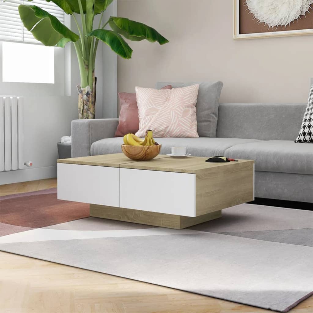 Salontafel Bewerkt Hout