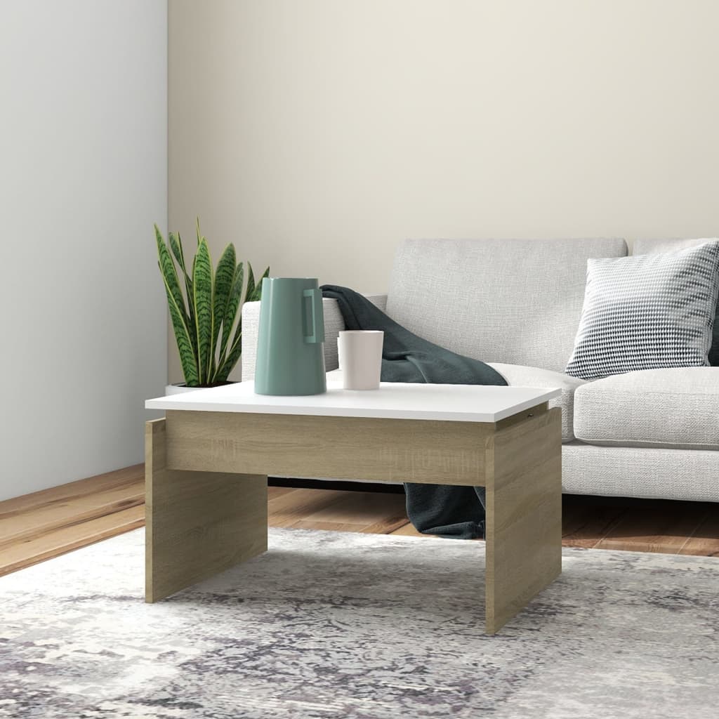 Salontafel 68X50X38 Cm Bewerkt Hout