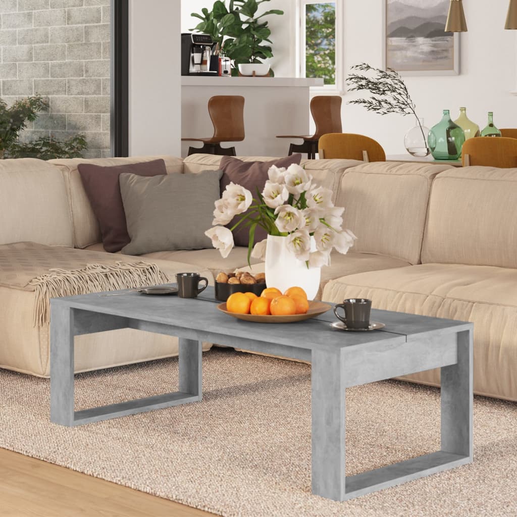 Bijzettafel 50X50X35 Cm Bewerkt Hout Kleurig