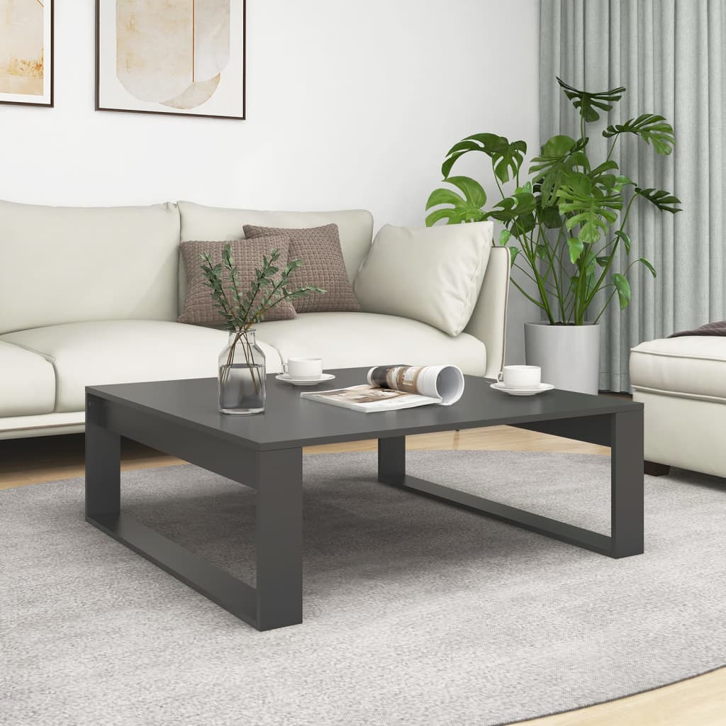 Bijzettafel 50X50X35 Cm Bewerkt Hout Kleurig