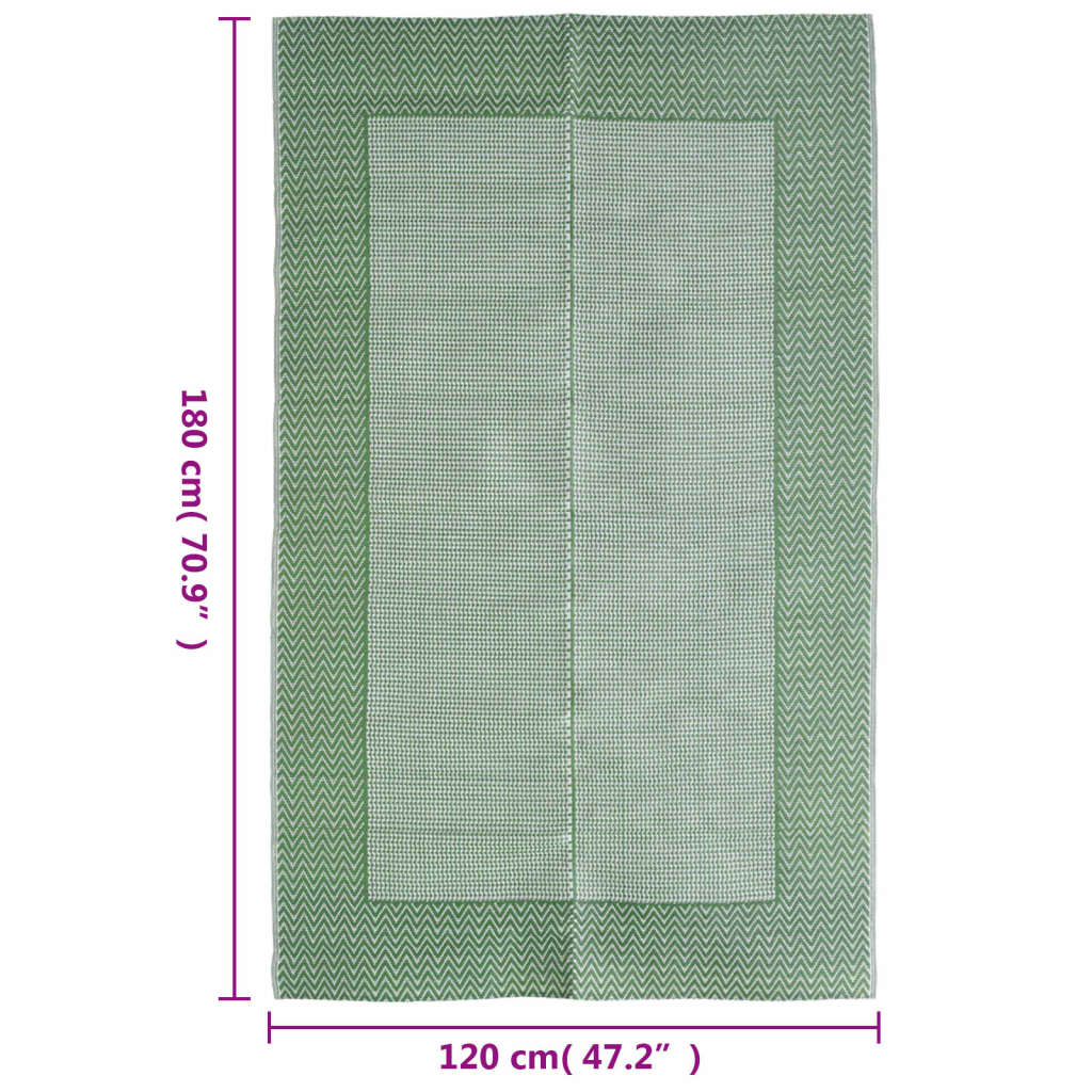 Buitenkleed Arakil Pp Groen En Wit