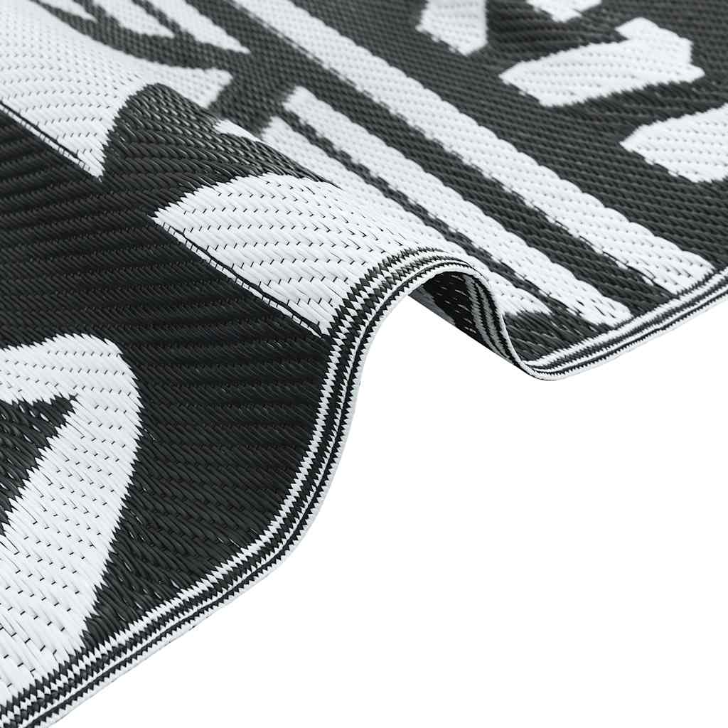 Buitenkleed Arakil Polypropeen Zwart Zwart Patroon