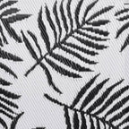 Buitenkleed Arakil Polypropeen Zwart Bladpatroon