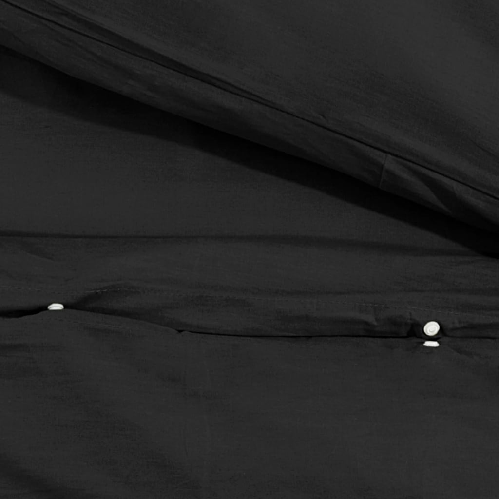 Dekbedovertrekset Lichtgewicht 140X200 Cm Microvezel Zwart