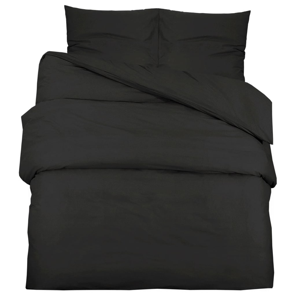 Dekbedovertrekset Lichtgewicht 200X220 Cm Microvezel Zwart