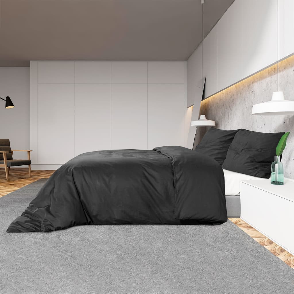 Dekbedovertrekset Lichtgewicht 140X200 Cm Microvezel Zwart