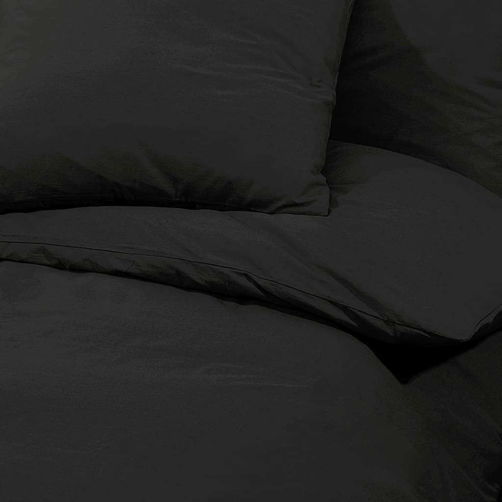 Dekbedovertrekset Lichtgewicht 140X200 Cm Microvezel Zwart