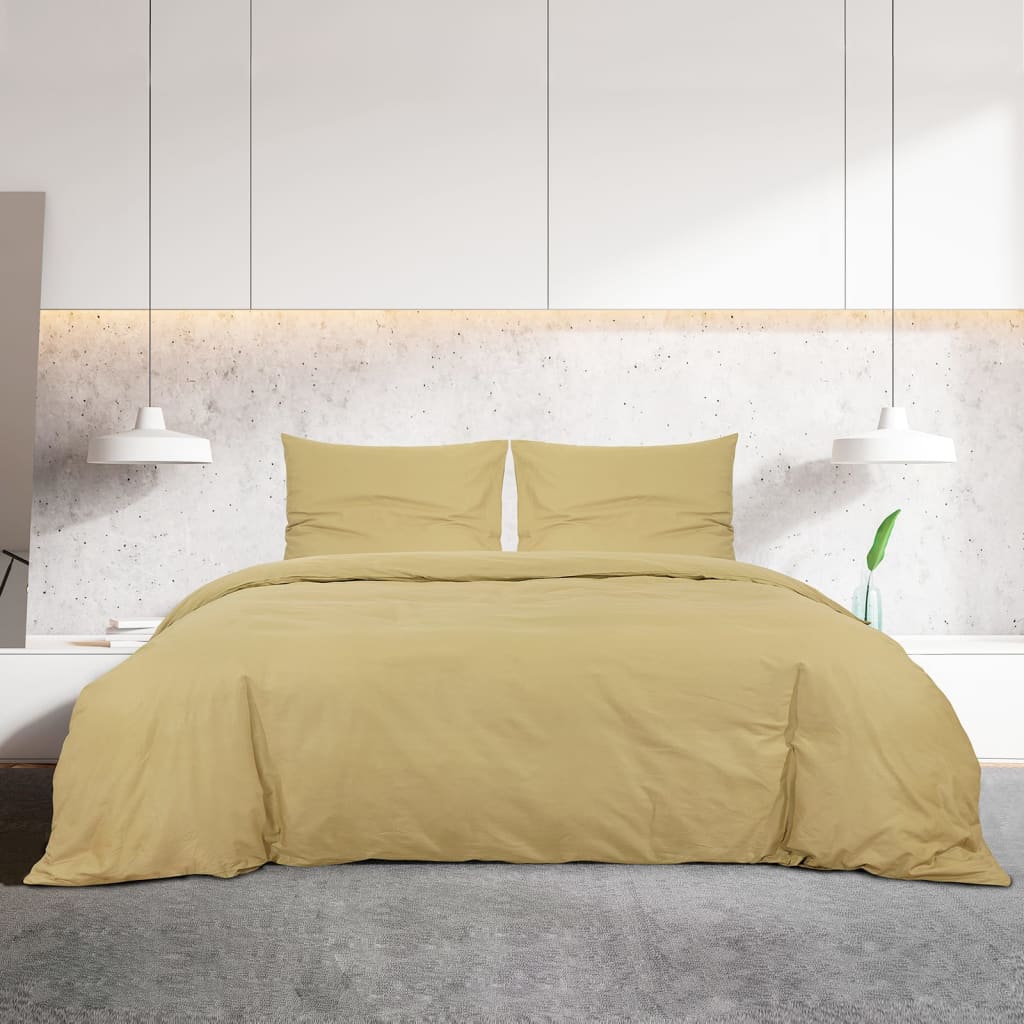 Dekbedovertrekset Lichtgewicht 135X200 Cm Microvezel Taupe
