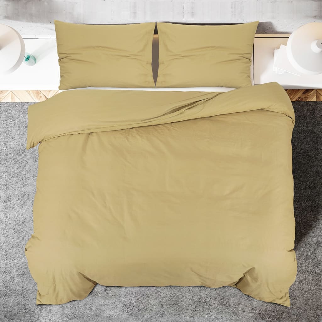 Dekbedovertrekset Lichtgewicht 135X200 Cm Microvezel Taupe
