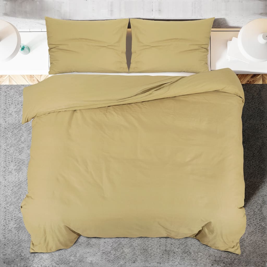 Dekbedovertrekset Lichtgewicht 140X200 Cm Microvezel Taupe
