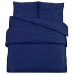 Dekbedovertrekset 135X200 Cm Microvezel Marine Blauw